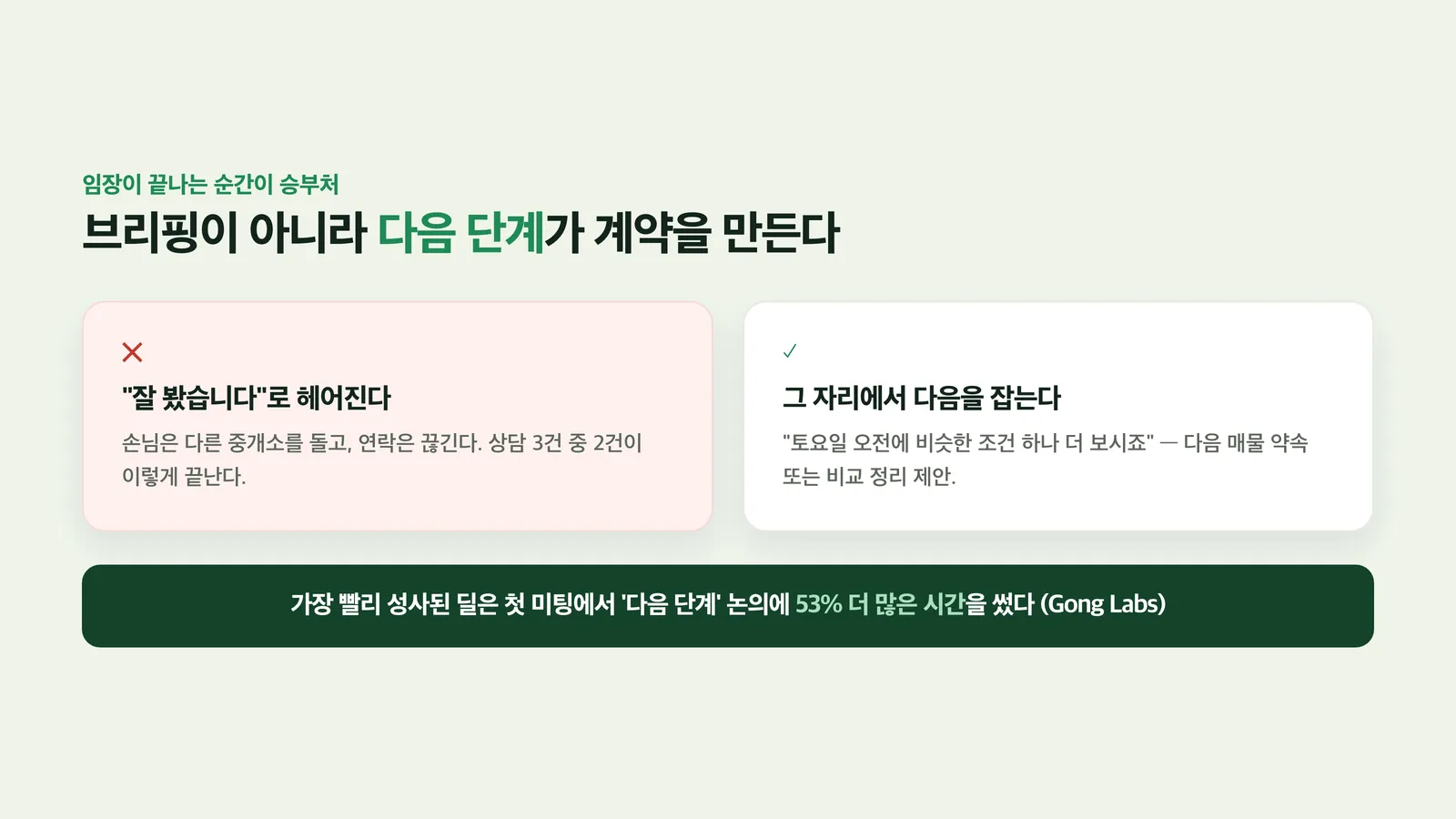 임장 직후 다음 매물 약속과 비교 정리로 닫는 두 가지 방법